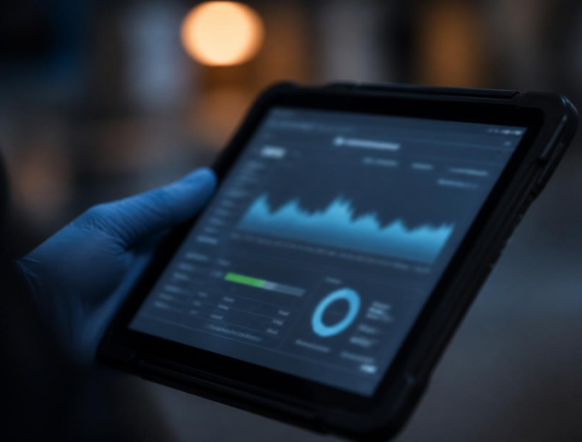 Digital hygiene score readout on a handheld device